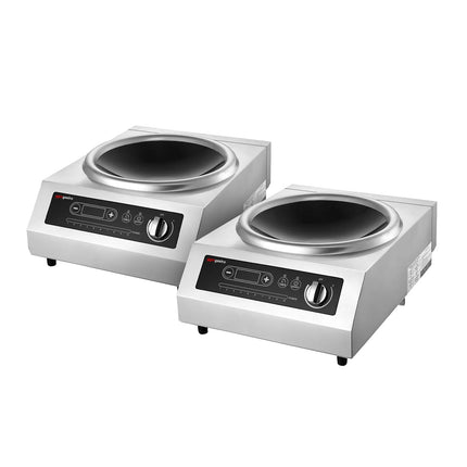 GGM Gastro (2 pcs) Induction wok - 3.5kW - 1 cooking zone - Ø 460mm - incl. wok
