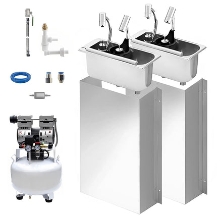 GGM Gastro (2 pcs) Portioning Rinse with integrated backflow preventer incl. sieve plate