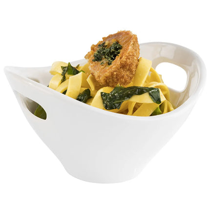 GGM Gastro (20 pcs) Bowl - MINI - Melamine - 180ml - 130x120mm - Depth: 75mm - White