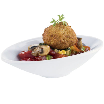 GGM Gastro (20 pcs) Bowl - MINI - Melamine - 70ml - 135x75mm - Depth: 30mm - White