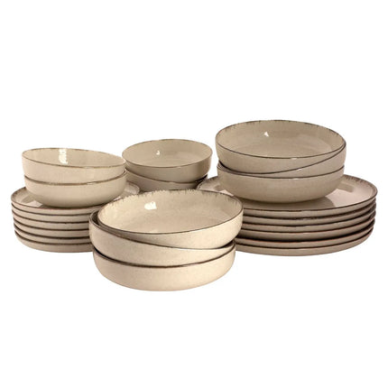 GGM Gastro (24 pcs) ANTIGO | Plate - Porcelain - Ø190mm, Ø280mm, Ø190mm, Ø150mm - White