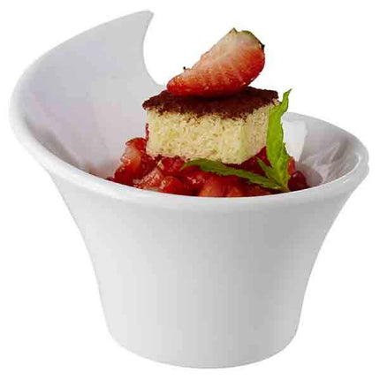 GGM Gastro (24 pcs) Bowl - MINI - Melamine - 70ml - 85x70mm - Depth: 60mm - White