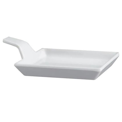 GGM Gastro (24 pcs) FLYING BUFFET | Canapé Plate - Melamine - 120x95mm - Handled - White