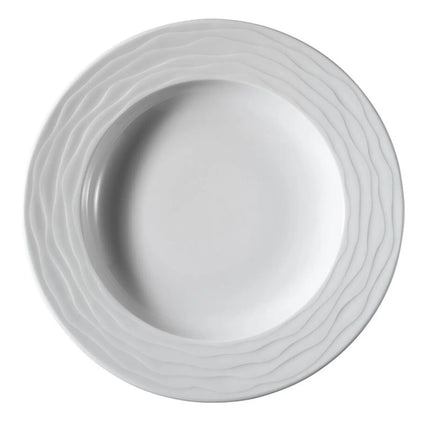 GGM Gastro (24 pcs) SEA WAVE | Deep Plate - Porcelain - Ø300mm - White