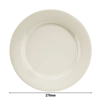 GGM Gastro (24 pcs) SEMPRE | Plate - flat - Porcelain - Ø270mm - Cream