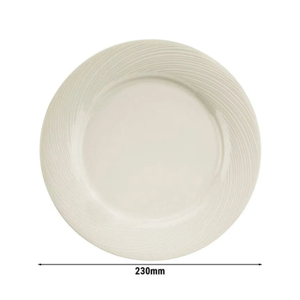 GGM Gastro (24 pcs) SEMPRE | Plate - flat - square - Porcelain - 230x230mm - Cream