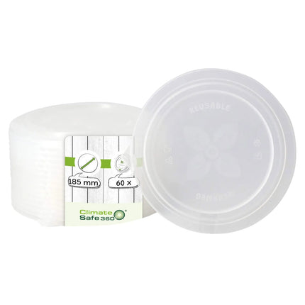GGM Gastro (264 pcs) Reusable Polypropylene Lid - 190x190mm - Clear