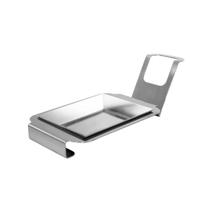 GGM Gastro (3 pcs) Spoon Rest (Rectangular) - with Carry Handle - Chrome High-Gloss - 140x110x80mm