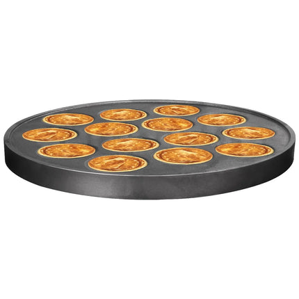 GGM Gastro 3312 ml Plate for Waffle Maker - 400x400x40mm - Stainless Steel - for CGOM5 - Ø400mm