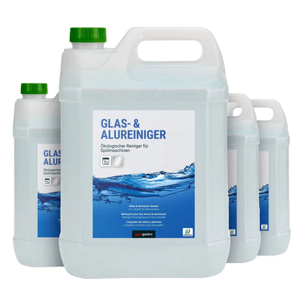 GGM Gastro (4 pcs) Aluminium-Safe Dishwasher Detergent - 5L - Concentrate - For all water hardness - Suitable for cabinet machines - Eco