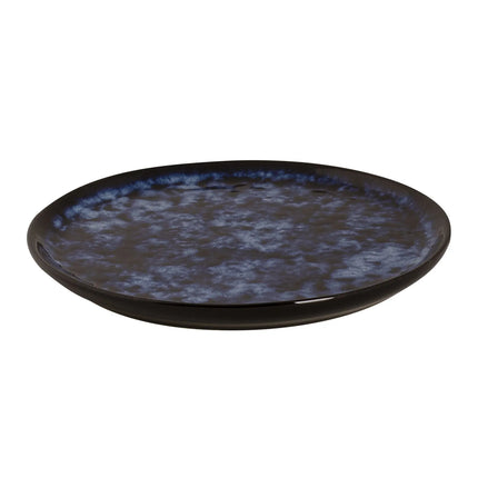 GGM Gastro (4 pcs) BAMA BLUE | Canapé Plate - flat - Stoneware - Ø150mm - Blue