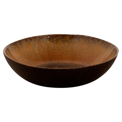 GGM Gastro (4 pcs) CECIL | Deep Plate - Stoneware - Ø210mm - Brown