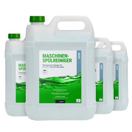 GGM Gastro (4 pcs) Dishwasher Detergent Concentrate ECO - for soft to medium water; for heavy soiling - 40L - Eco-friendly & chlorine-free