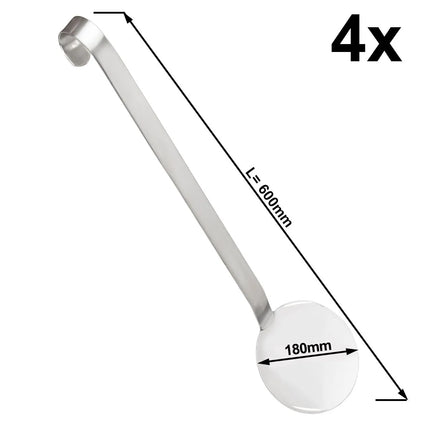 GGM Gastro (4 pcs) Rice Spoon - Ø180mm - Stainless Steel
