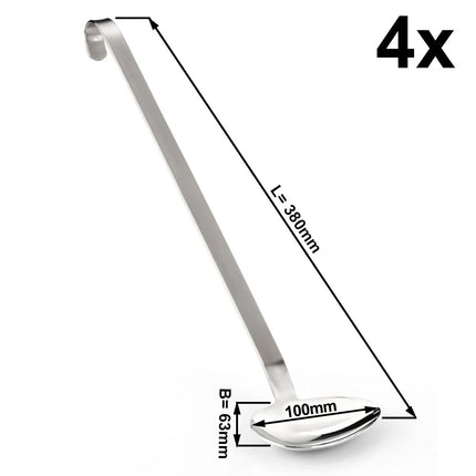 GGM Gastro (4 pcs) Sauce Ladle - Ø63mm - 0.06 L - Stainless Steel