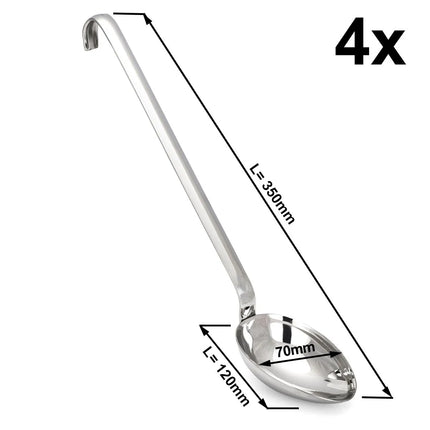 GGM Gastro (4 pcs) Serving Spoon - Ø 70mm - Length: 350mm - deep - Stainless Steel