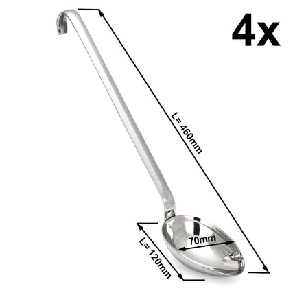 GGM Gastro (4 pcs) Serving Spoon - Ø 70mm - Length: 460mm - deep - Stainless Steel
