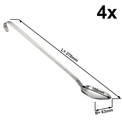 GGM Gastro (4 pcs) Serving Spoon PREMIUM - Ø 63mm - Length: 270mm - Stainless Steel