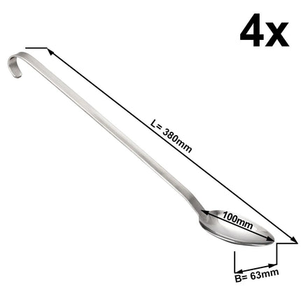 GGM Gastro (4 pcs) Serving Spoon PREMIUM - Ø 63mm - Length: 380mm - Stainless Steel