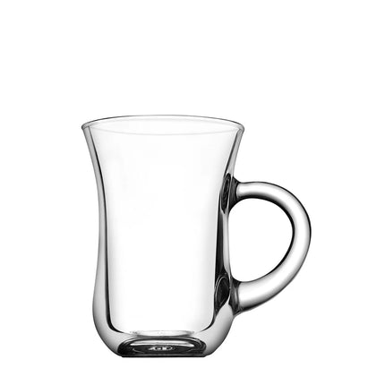 GGM Gastro (48 Cái) Cốc Quai Thủy Tinh - AQUA - 140ml - Trong Suốt