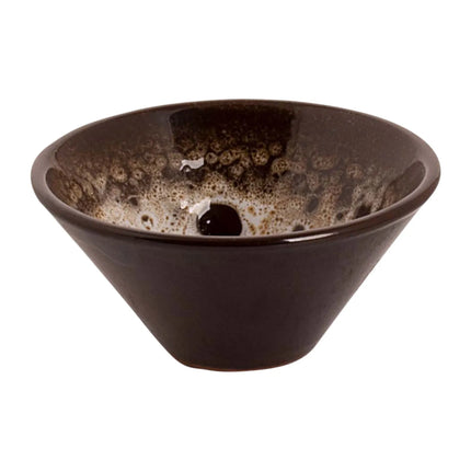 GGM Gastro (48 pcs) Dessert Bowl - SABANA - Stoneware - 50ml - round - Ø 80mm - Brown/White