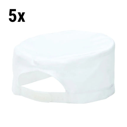 GGM Gastro (5 pcs) Chef Skull Cap - White