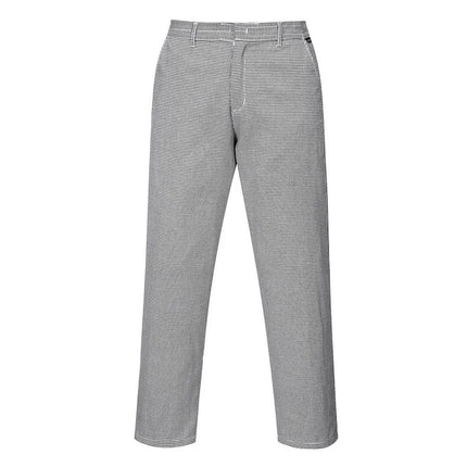 GGM Gastro (5 pcs) Unisex Chef Trousers - Black and White Check - Size: L