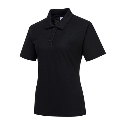 GGM Gastro (5 pcs) Women’s Cotton Polo Shirt - Black - Size: XS