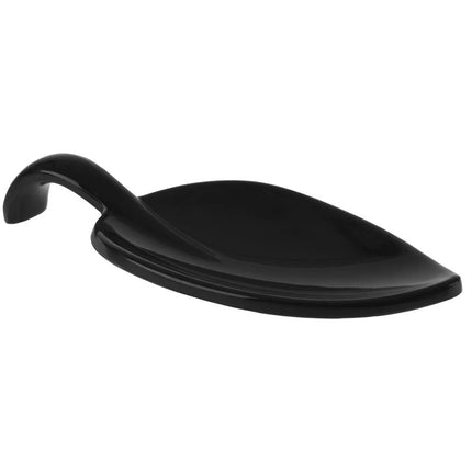GGM Gastro (50 pcs) Canape spoon - LEAF - Melamine - 100mm - Black