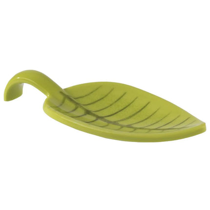 GGM Gastro (50 pcs) Canape spoon - LEAF - Melamine - 100mm - Green