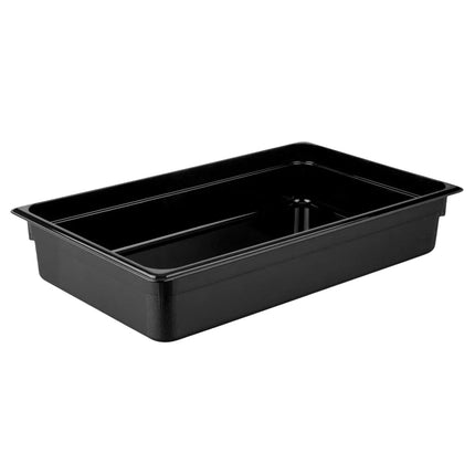 GGM Gastro (6 Cái) Khay GN 1/1 Polycarbonate - Đen - 13L - Sâu 100mm
