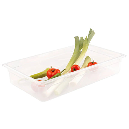 GGM Gastro (6 Cái) Khay GN 1/1 Polypropylene - Mờ - 8.5L - Cao 65mm