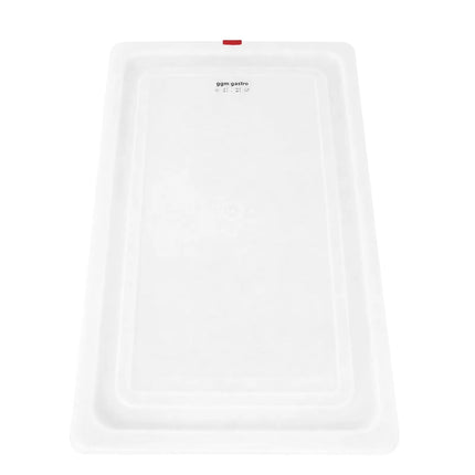 GGM Gastro (6 Cái) Nắp GN 1/1 Polypropylene - Trong Suốt - 530x325mm - Cao 13mm