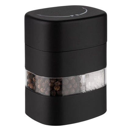 GGM Gastro (6 pcs) 5.1 cm-1 Salt & Pepper Mill PREMIUM - BOOGIE - Plastic - Height: 80mm - Black