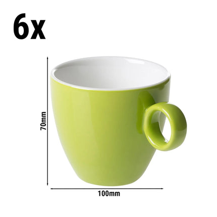 GGM Gastro (6 pcs) BART COLOUR CAFE | Coffee Cup Bart Colour Cafe - 170ml - Lime