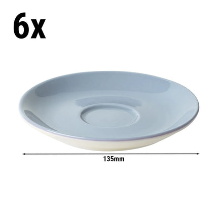 GGM Gastro (6 pcs) BART COLOUR CAFE - Coffee saucers - Ø135mm - Light Blue