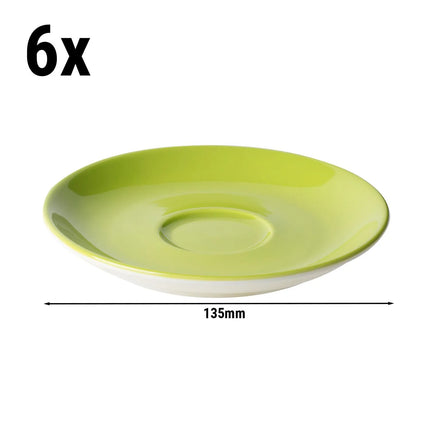 GGM Gastro (6 pcs) BART COLOUR CAFE - Coffee saucers - Ø135mm - Lime