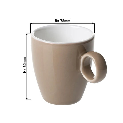 GGM Gastro (6 pcs) BART COLOUR CAFE | Espresso Cup Colour Cafe - 65ml - Brown
