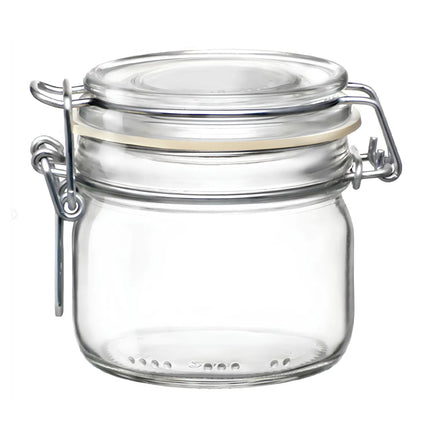 GGM Gastro (6 pcs) Bormioli Rocco | Clip Top Preserve Jar - DUBLIN - 130ml - with Clip Top Lid