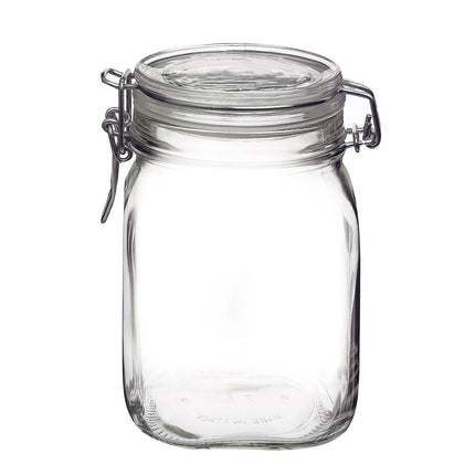 GGM Gastro (6 pcs) Bormioli Rocco | Clip Top Preserve Jar - DUBLIN - 1L - with Clip Top Lid