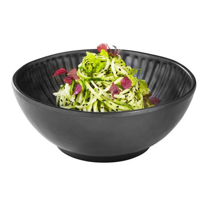 GGM Gastro (6 pcs) Bowl - AIKO - Melamine - 1.2L - square - 205x205mm - Depth: 80mm - Black