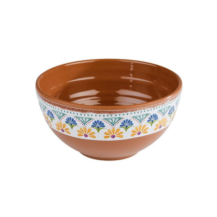 GGM Gastro (6 pcs) Bowl - ARABESQUE - Melamine - 0.8L - square - 155x155mm - Depth: 80mm - Terracotta/Blue