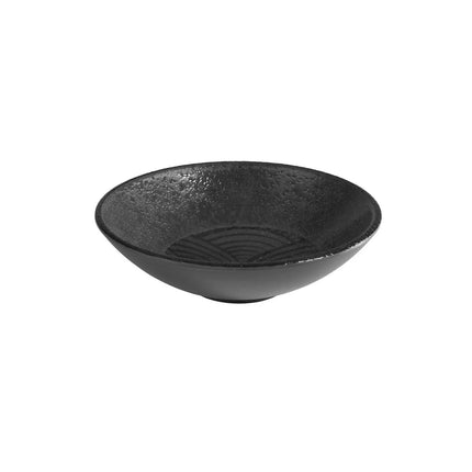 GGM Gastro (6 pcs) Bowl - DARK WAVE - Melamine - 0.5L - square - 175x175mm - Depth: 50mm - Black