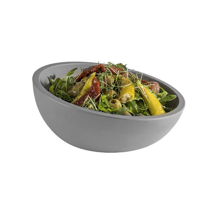 GGM Gastro (6 pcs) Bowl - ELEMENT LOOK - Melamine - 0.7L - square - 215x215mm - Depth: 95mm - Grey