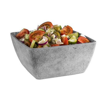 GGM Gastro (6 pcs) Bowl - ELEMENT - Melamine - 3.8L - square - 250x250mm - Depth: 120mm - Grey
