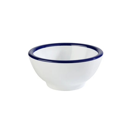 GGM Gastro (6 pcs) Bowl - ENAMEL LOOK - Melamine - 0.30L - square - 130x130mm - Depth: 65mm - White, Blue