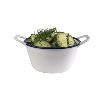GGM Gastro (6 pcs) Bowl - ENAMEL LOOK - Melamine - 0.3L - 150x115mm - Depth: 65mm - White