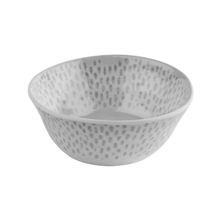 GGM Gastro (6 pcs) Bowl - FOOTMARK - Melamine - 0.25L - square - 130x130mm - Depth: 55mm - White/Grey