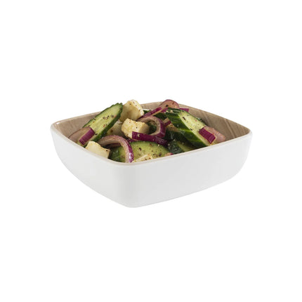 GGM Gastro (6 pcs) Bowl - FRIDA - Melamine - 0.37L - square - 125x125mm - Depth: 45mm - White