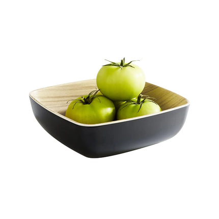 GGM Gastro (6 pcs) Bowl - FRIDA - Melamine - 0.85L - square - 165x165mm - Depth: 55mm - Black & Beige